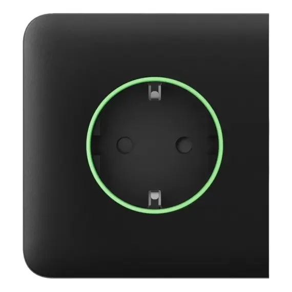 AJAX SYSTEMS Ajax SideCover (smart) ASP fekete/fekete előlap smart aljzathoz Outlet (F típus)